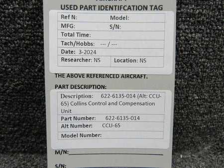 Collins 622-6135-014 Collins CCU-65 Control and Compensation Unit