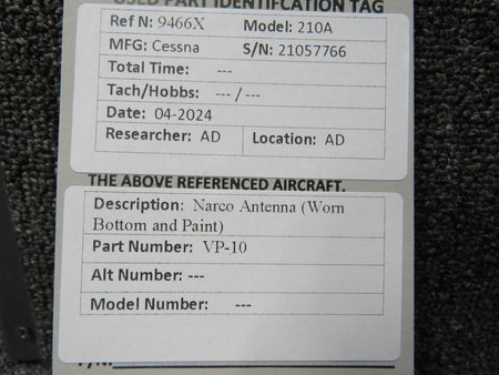 Narco VP-10 Narco Antenna (Worn Bottom and Paint)