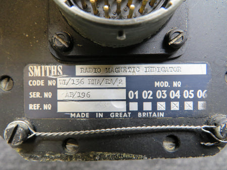 Smiths Radio WL-136 RNA-EA-3 Smiths Radio Magnetic Indicator with Mods (Worn Face)