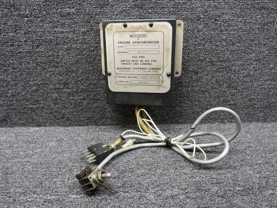 Woodward 213523 (Alt: 8900-008A-C) Woodward Engine Synchronizer with Switch