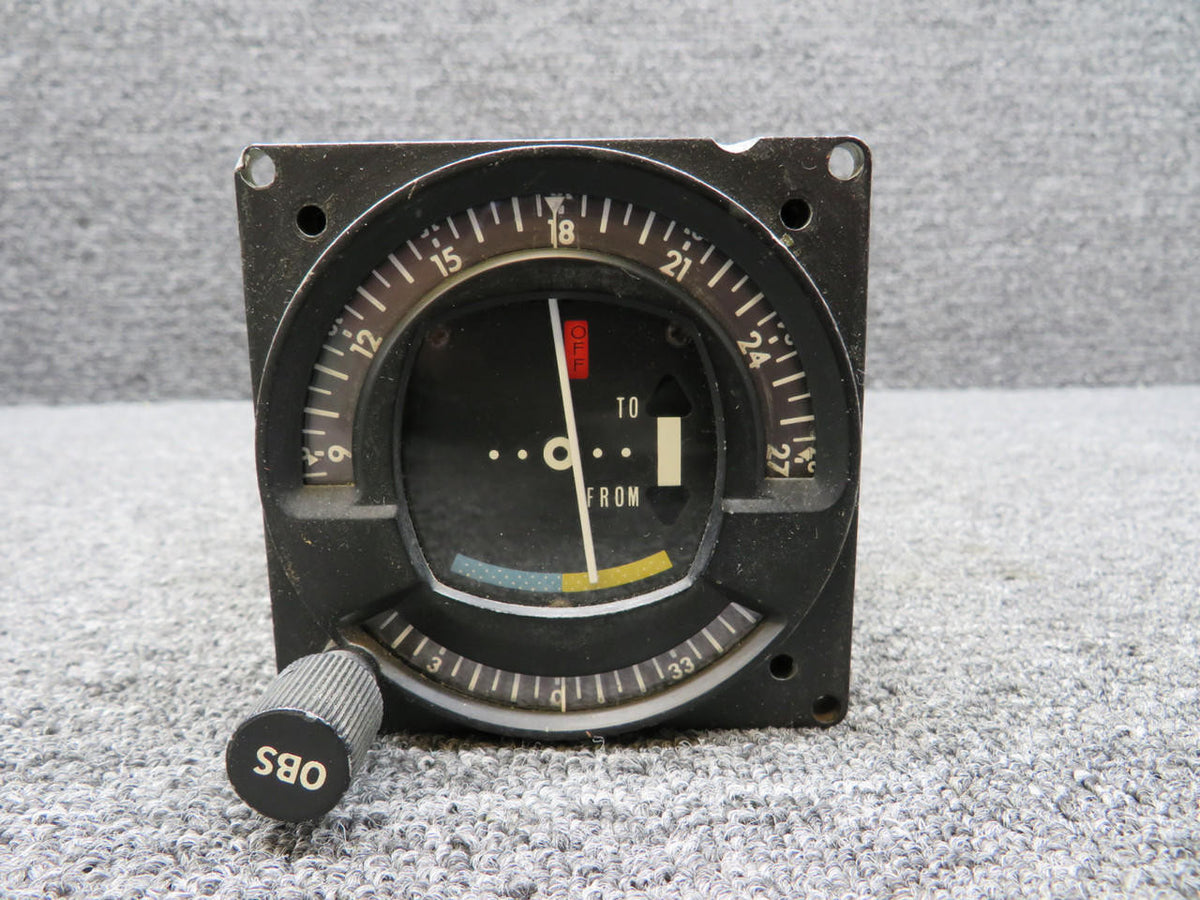King Radio KI-201 King Radio VOR, LOC Indicator (Chipped Mount, Worn Holes)