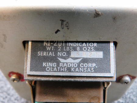 King Radio KI-201 King Radio Corp. VOR, LOC Indicator (Missing Data Plate)