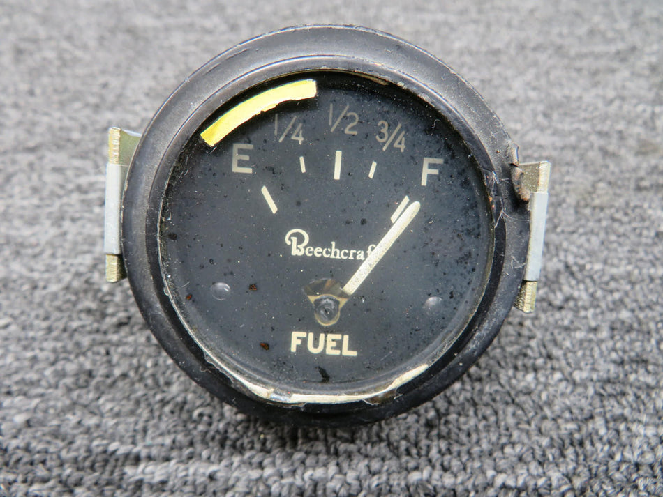 Beechcraft Parts 95-380018 Beechcraft Fuel Quantity Indicator (Worn, Dented Face)