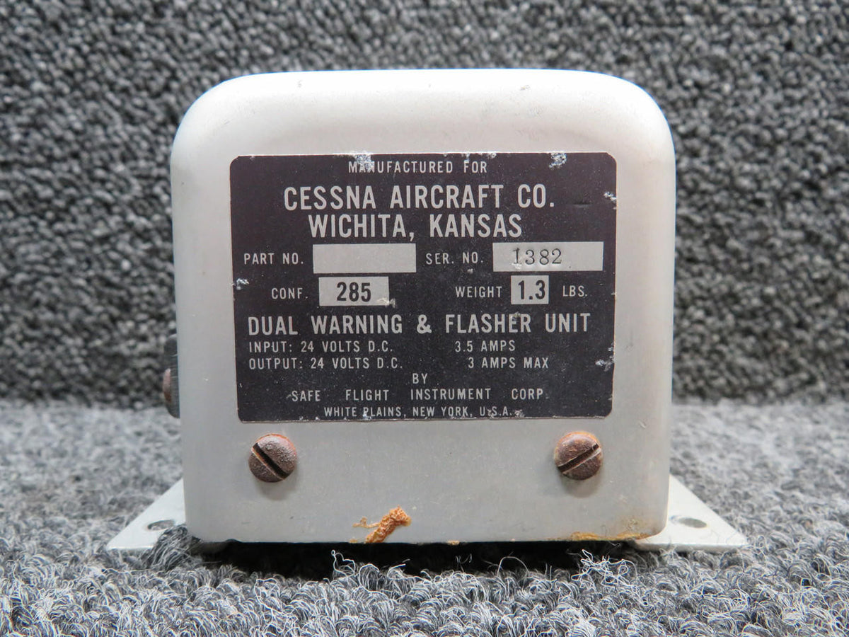 Safe Flight 285 Safe Flight Dual Warning Horn and Flasher (Volts: 24, Amps: 3.5)