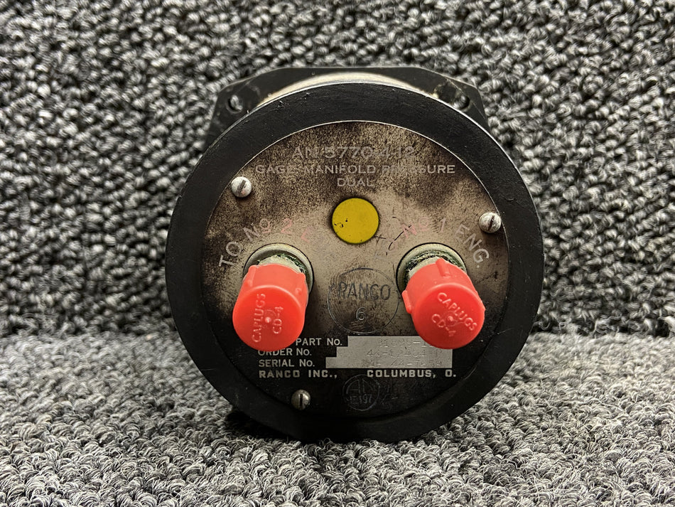 31899-12A (Alt: AN5770-4-12) Ranco Dual Manifold Pressure Gauge