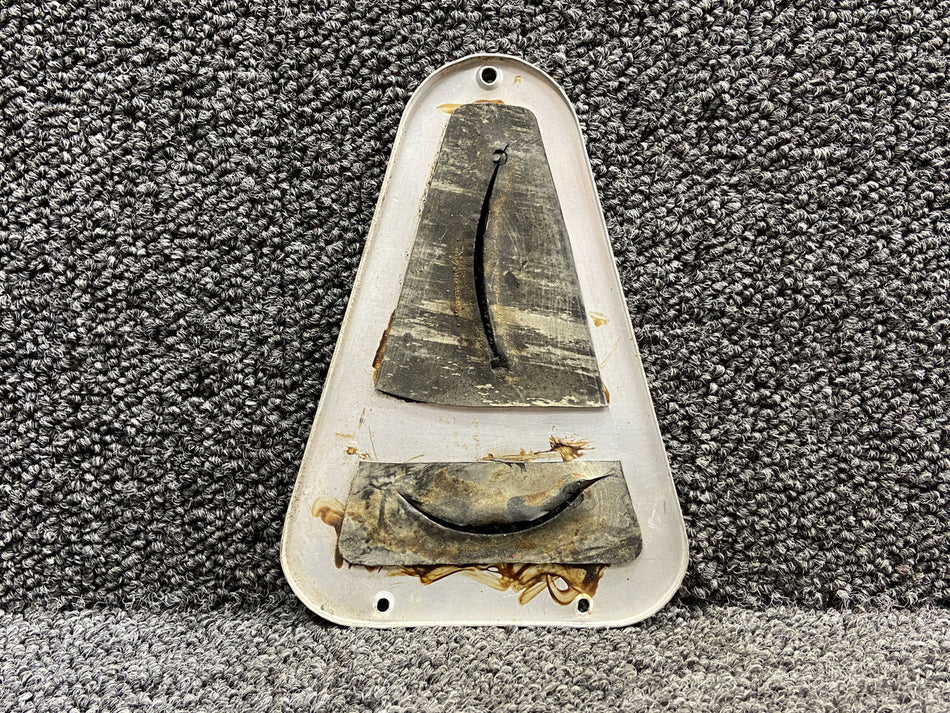 16853-000 (Use: 31108-003) Piper PA23-250 Tail Trim Indicator Placard