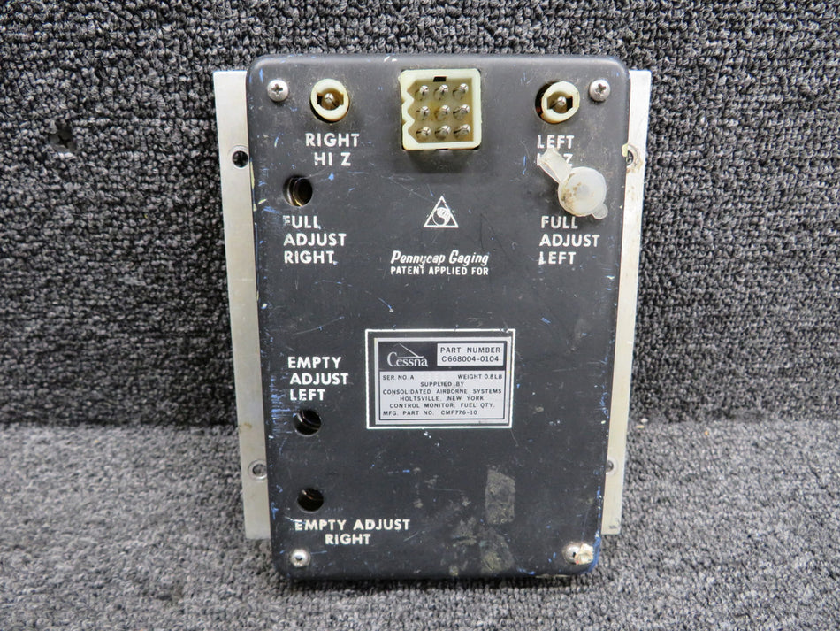 CMF776-10 (Alt: C668004-0104) Consolidated Fuel Quantity Control Monitor