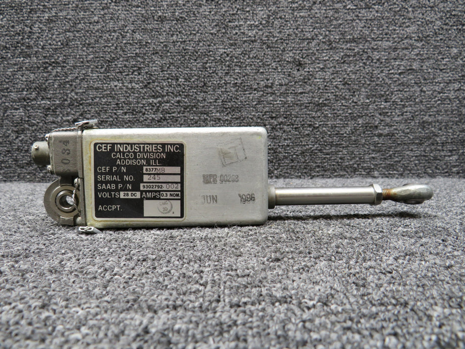 8377-M8 (Alt: 9302792-002) CEF Industries SAAB SF340 Linear Actuator (28V)