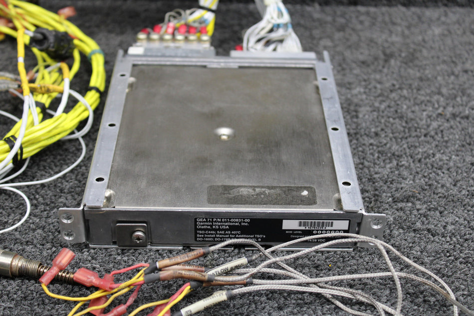 011-00831-00 Garmin GEA-71 Engine Interface Unit w Tray, Probes, Switches, Mod