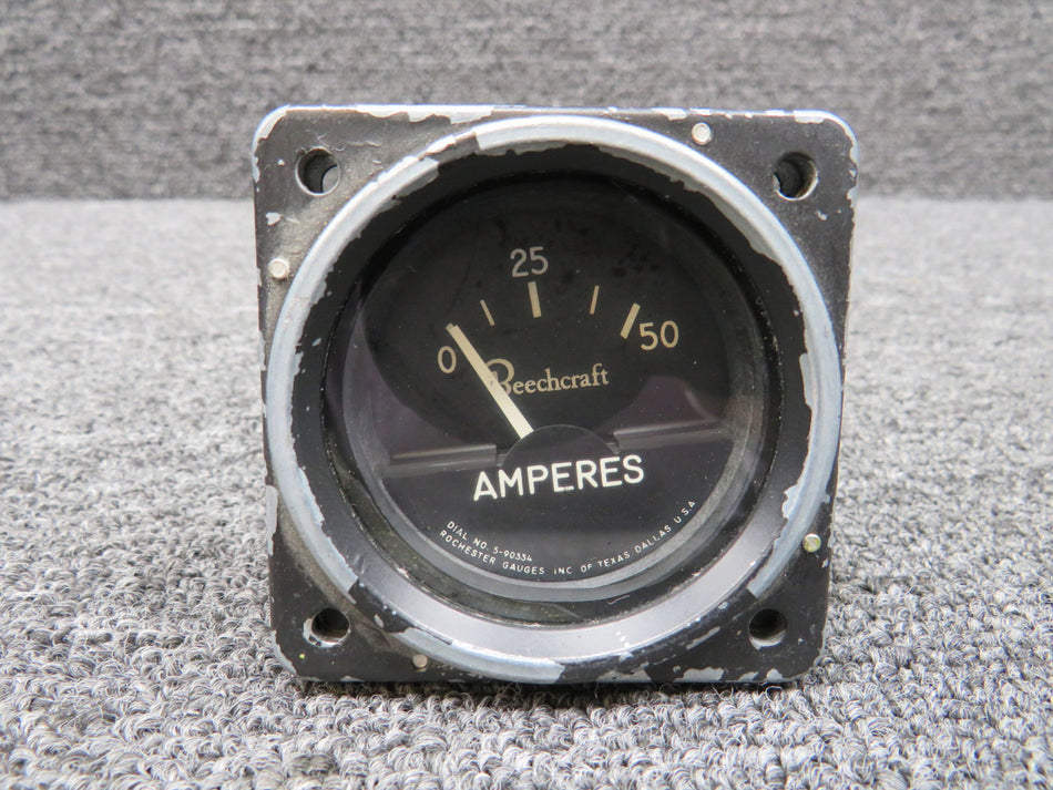 5-90334 (Alt: 6246-00175) Rochester Ammeter Indicator (0-50 Amps) (Worn)