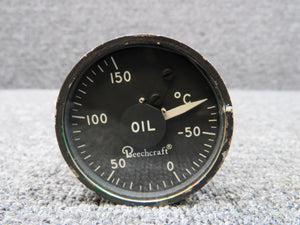 162B3H (Alt: 50-324288-1) Lewis Oil Temperature Indicator (Painted Face) (28V)