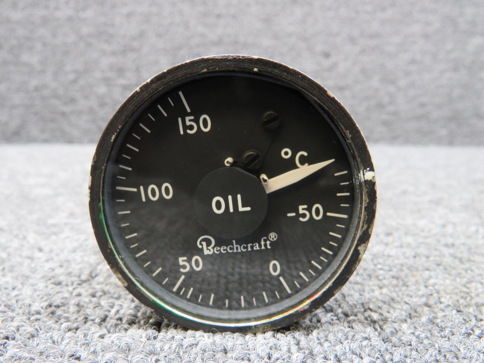 162B3H (Alt: 50-324288-1) Lewis Oil Temperature Indicator (Painted Face) (28V)