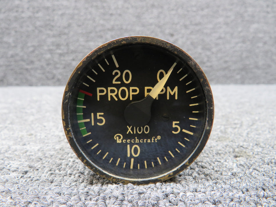 114-380006-5 (Alt: 02987) Bendix Corp. Tachometer Indicator (Worn Face)