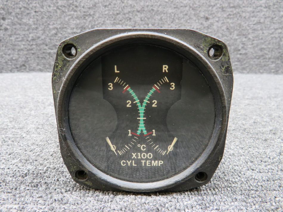 202-2F1F1K-D4 Edison Dual Cylinder Temperature Indicator (12-24V)