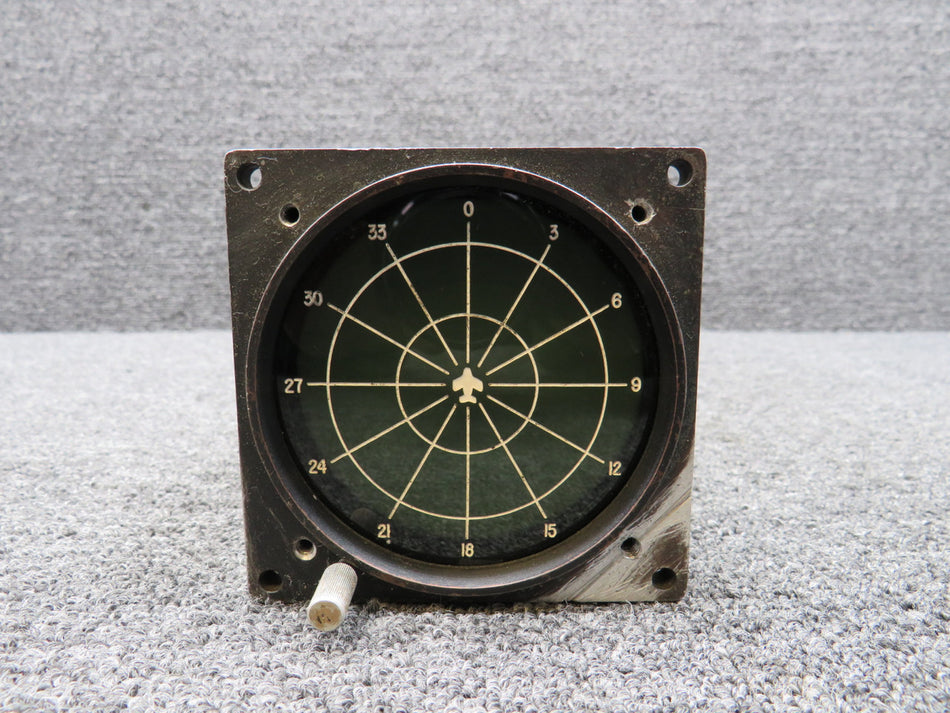 275D30 Ryan WX-7A Stormscope Display Indicator (Worn Face, Chipped Case)