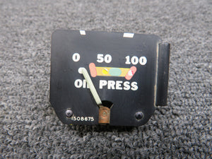 1508675 Stewart Warner Oil Pressure Gauge Indicator (Rusted Backing)