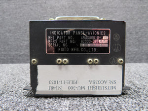 82000-09302 (Alt: 45AS80010-11) Koito Avionics Panel Indicator