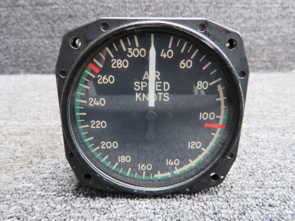 EA-5176-15-SAC (Alt: 27-86022-3) Edo-Aire Airspeed Indicator (Cloudy Worn Face)