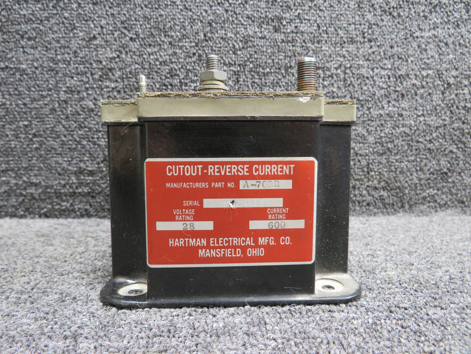 A-702R Hartman Cutout Reverse Current Unit