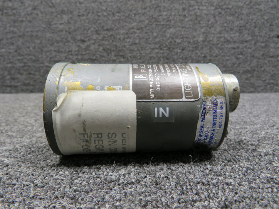 393008-053 Simmonds Precision Fuel Quantity Indicator (Faded Face, Worn Paint)