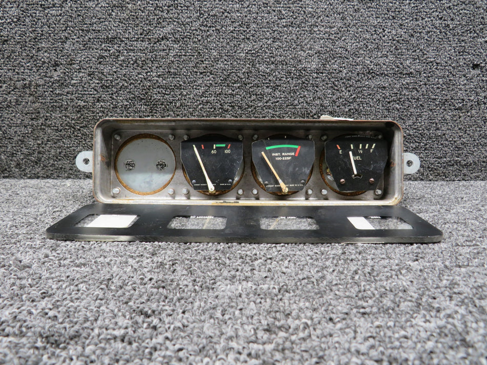 C669507-0101 Cessna 172I Fuel and Oil Gauge Cluster (Worn Inner Face)