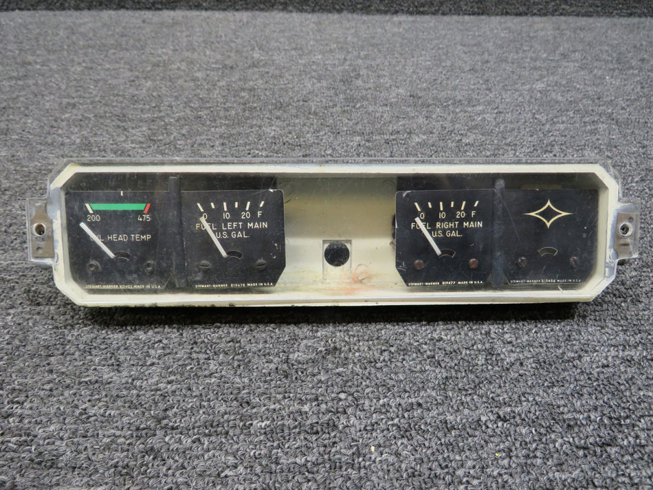 95241-013 Piper 28R-200 Instrument Gauge Cluster Assembly w Cover (Incomplete)