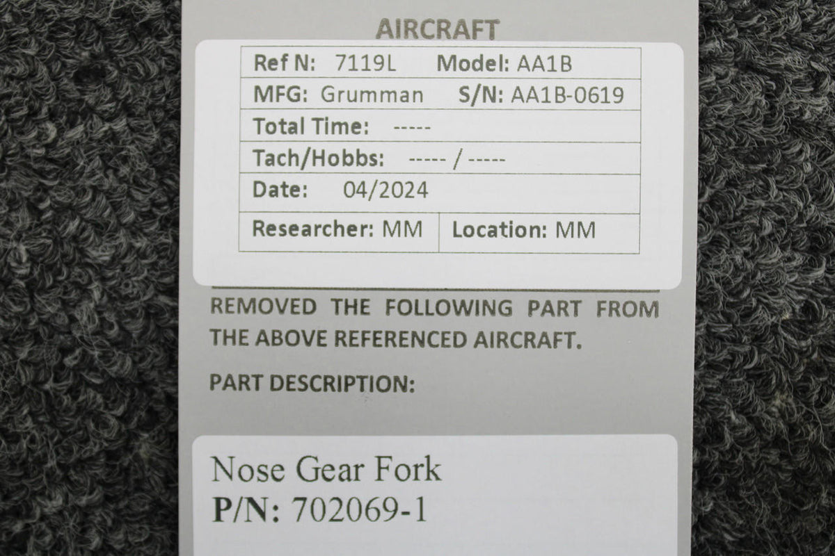 Grumman 702069-1 Grumman AA1B Nose Gear Fork