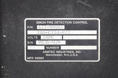 Armtec / Edison 477-90005 Armtec Edison Fire Detection Control Unit (Volts: 28)