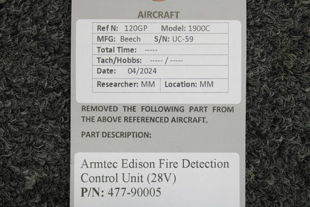 Armtec / Edison 477-90005 Armtec Edison Fire Detection Control Unit (Volts: 28)