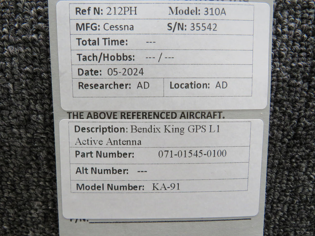 Bendix King 071-01545-0100 Bendix King KA-91 GPS L1 Active Antenna