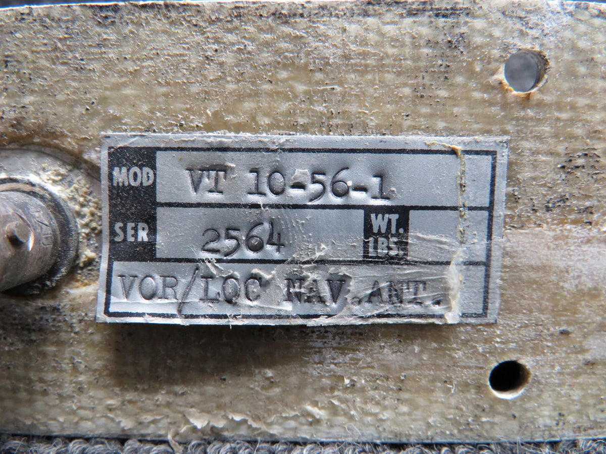 Does Not Apply VT10-56-1 Communications VOR, LOC Navigation Antenna (Worn Paint)