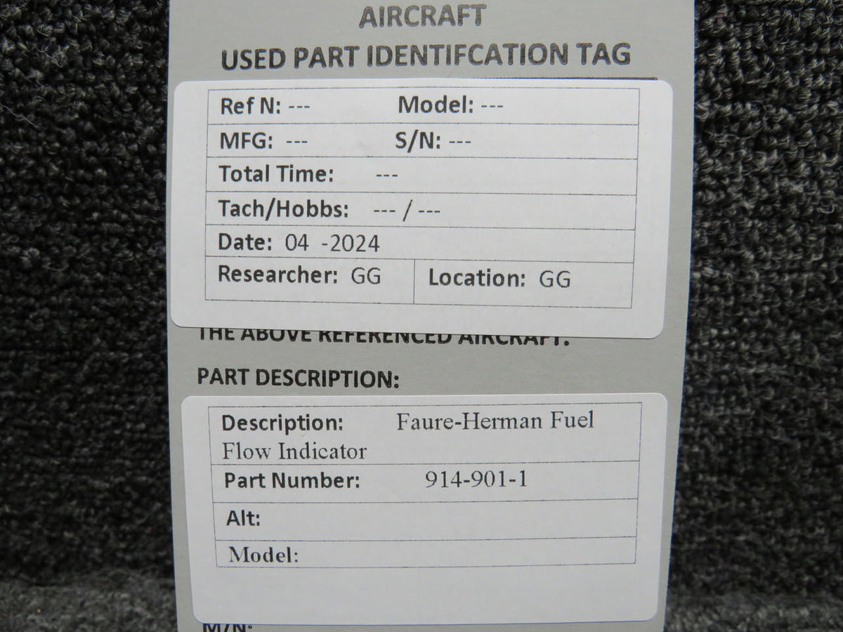 Faure-Herman 914-901-1 Faure-Herman Fuel Flow Indicator