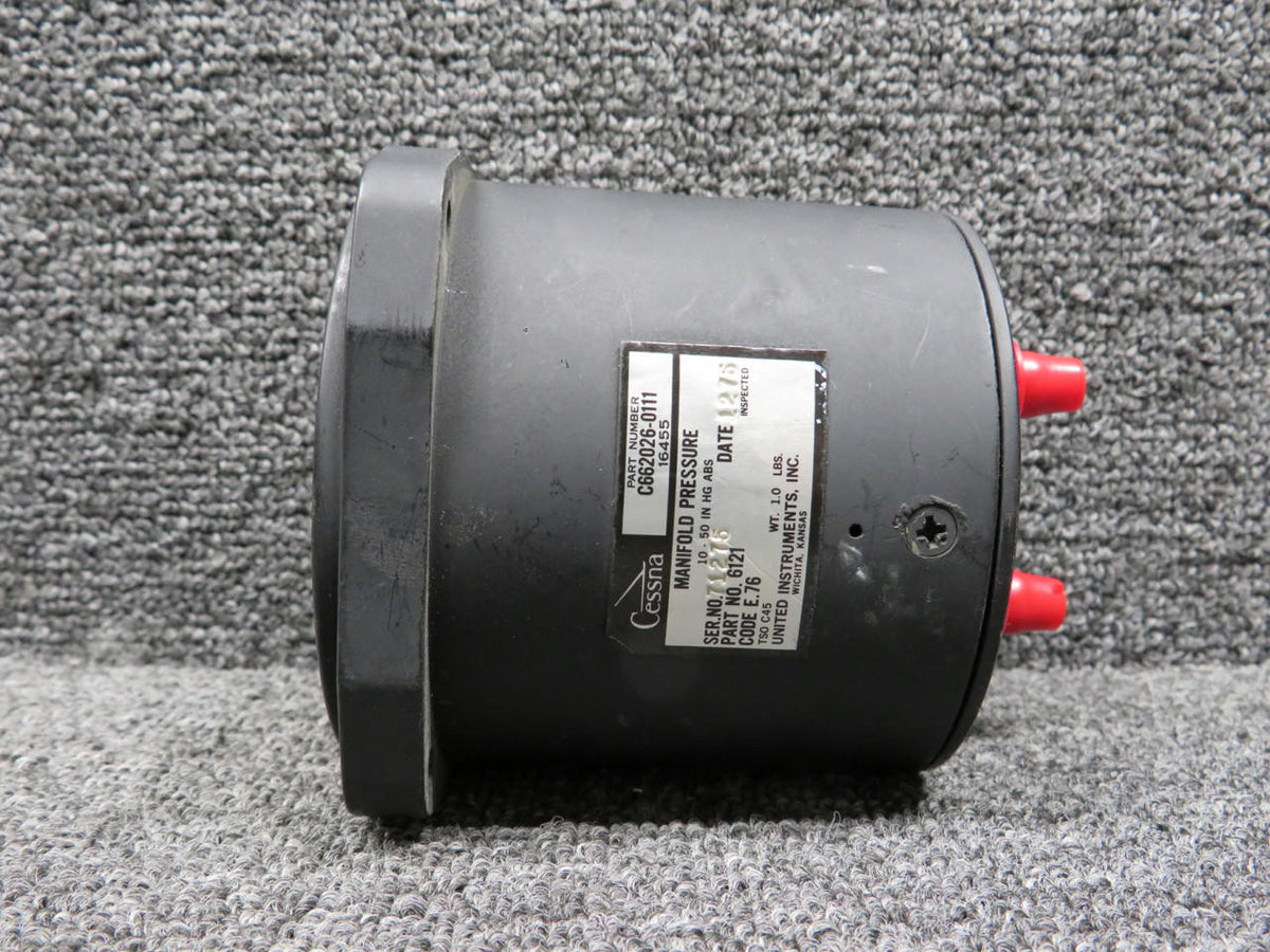 United Instruments 6121 (Alt: C662026-0111) United Dual Manifold Pressure Indicator (Code: E.76)