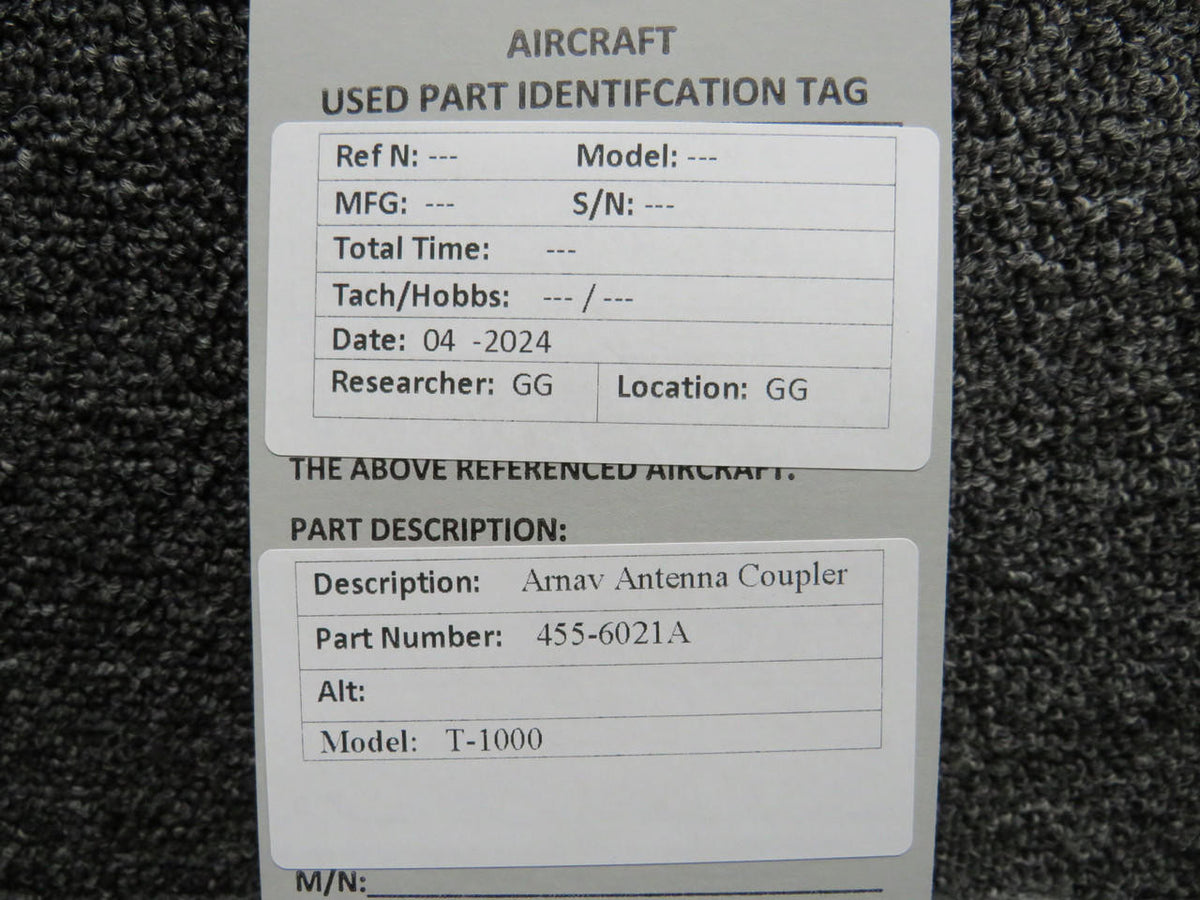 ARNAV 455-6021A Arnav T-1000 Antenna Coupler