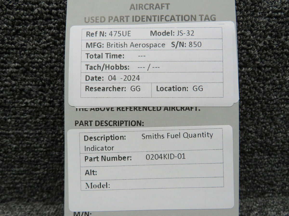 Smiths 0204KID-01 Smiths Fuel Quantity Gauge