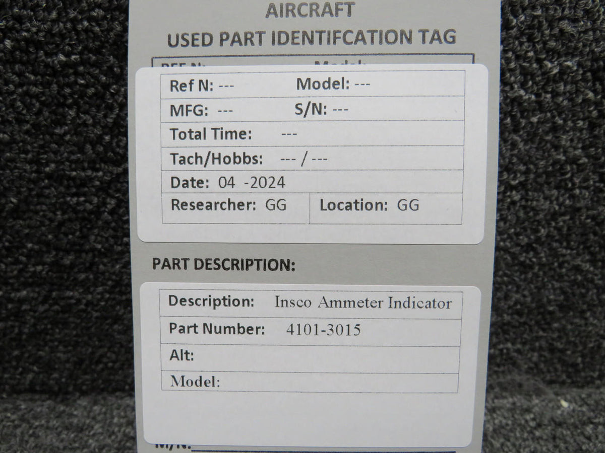 Insco 4101-3015 Insco Ammeter Indicator