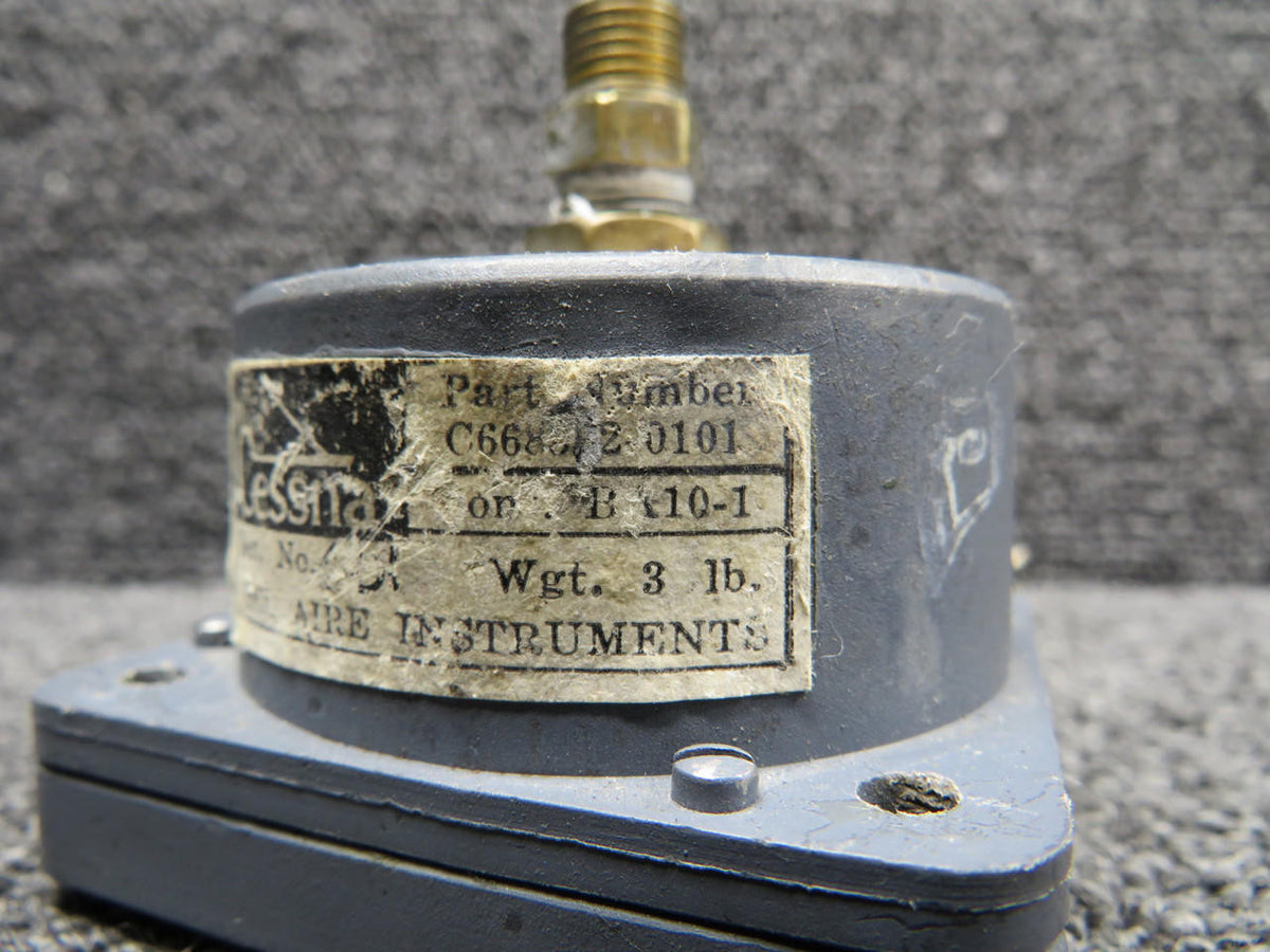 Bel Aire C668512-0101 Bel Aire Instruments Oxygen Pressure Indicator (Worn Seal)