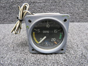 C668512-0101 Bel Aire Instruments Oxygen Pressure Indicator (Worn Seal)