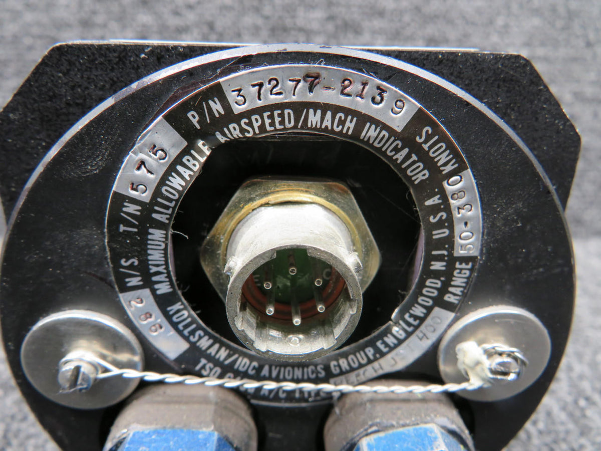 kollsman 37277-2139 Kollsman Max Allowable Airspeed-Mach Indicator with Modifications