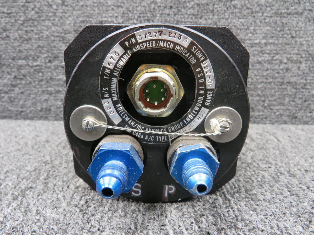 kollsman 37277-2139 Kollsman Max Allowable Airspeed-Mach Indicator with Modifications