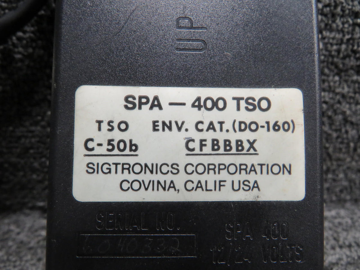 Sigtronics SPA-400 Sigtronics Panel Mounted Intercom w Round Face (12-24V) (Core)