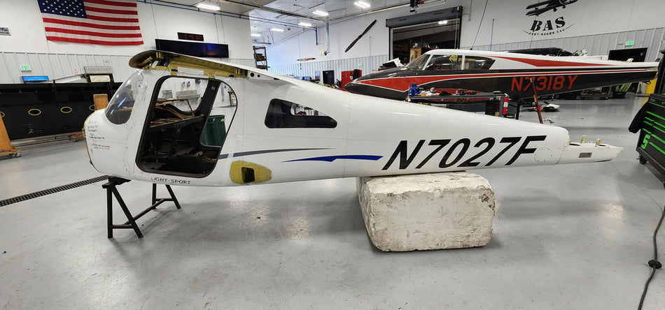 Cessna Aircraft Parts Cessna 162 Fuselage with Bill of Sale, Airworthiness, Data Tag, and Logs