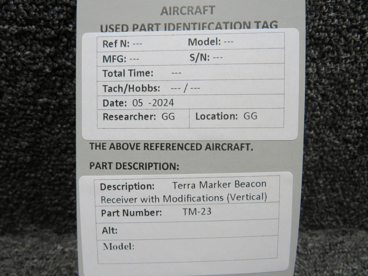 Terra Corp TM-23 Terra Marker Beacon Receiver with Modifications (Vertical)
