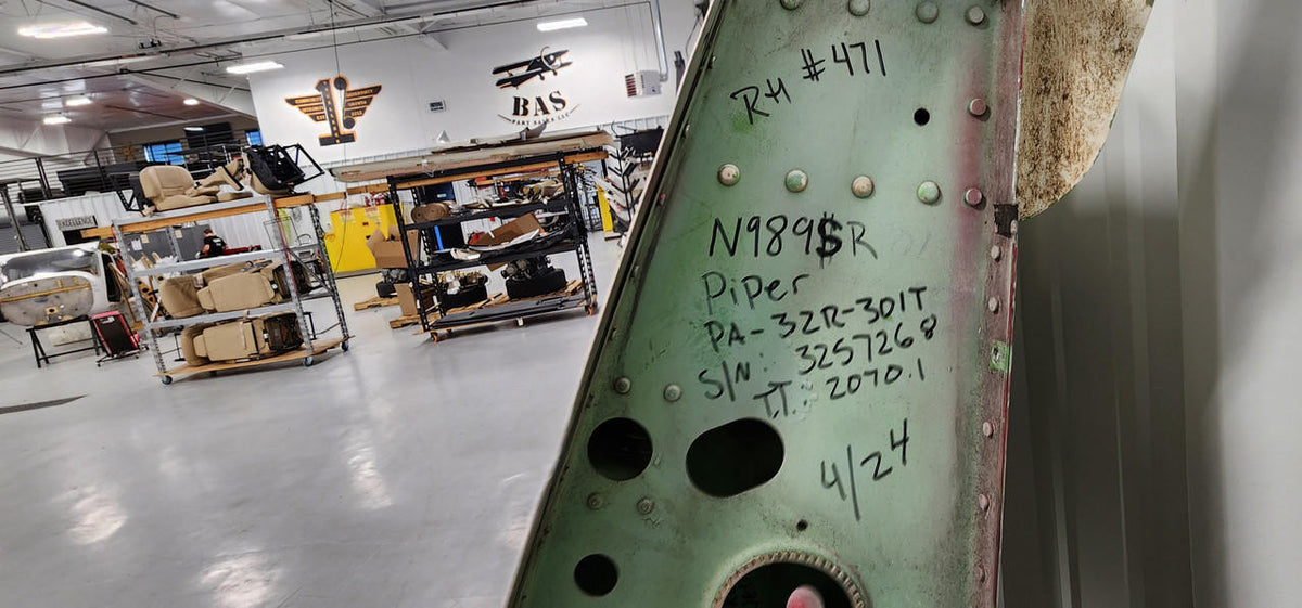 Piper Aircraft Parts 38500-015 Piper PA32R-301T Wing Structure Assembly RH (Spar Tested)