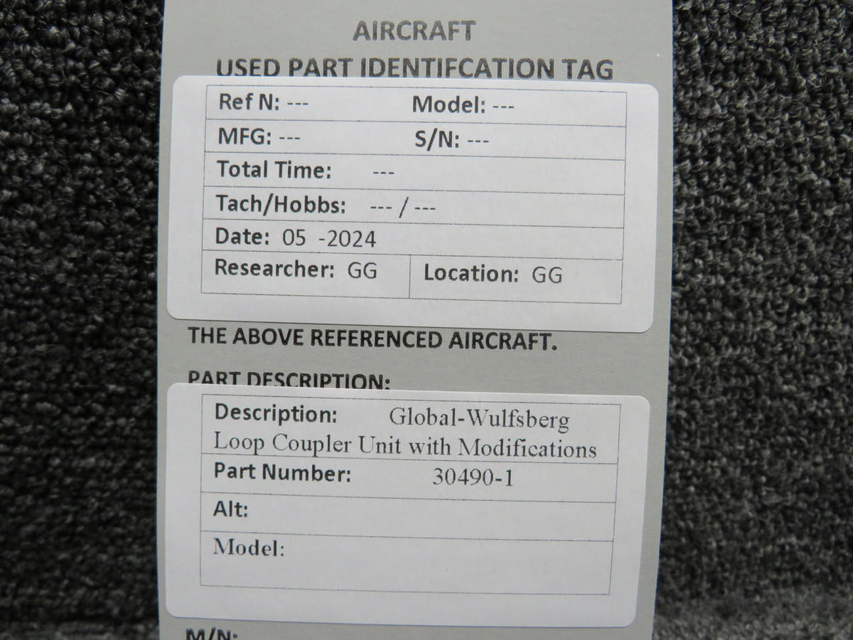 Global-Wulfsberg 30490-1 Global-Wulfsberg Loop Coupler Unit with Modifications
