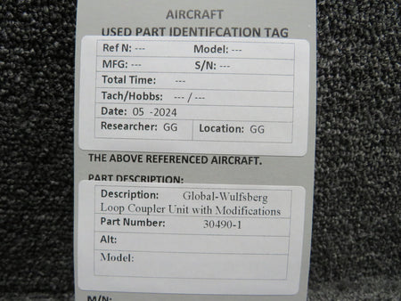 Global-Wulfsberg 30490-1 Global-Wulfsberg Loop Coupler Unit with Modifications