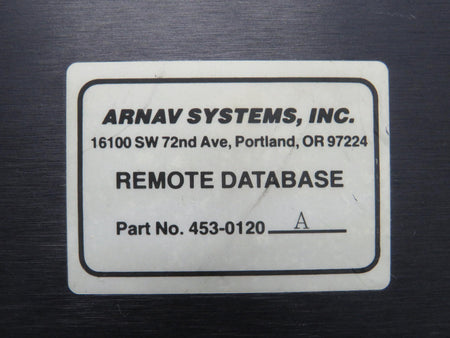 ARNAV 453-0120-A Arnav Remote Database