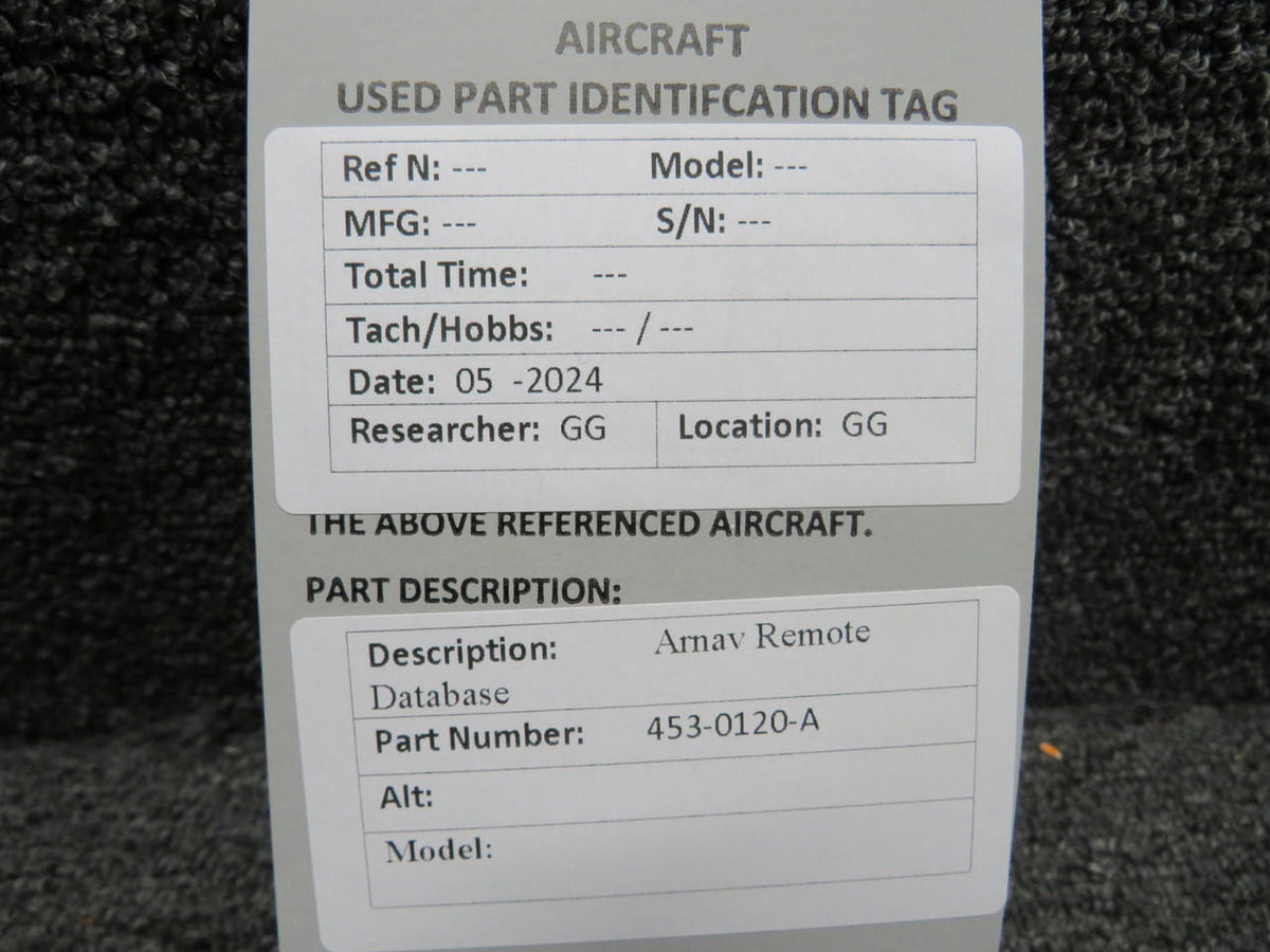 ARNAV 453-0120-A Arnav Remote Database