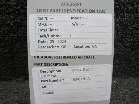 ARNAV 453-0120-A Arnav Remote Database