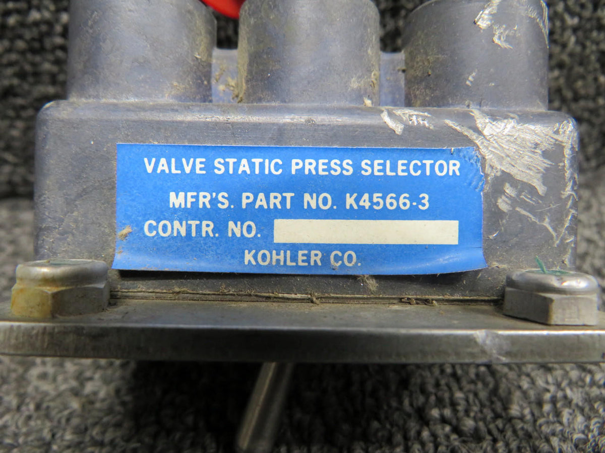 Kohler K4566-3 Kohler Static Pressure Selector Valve